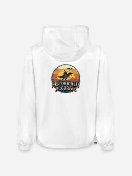 Knight on Dino at Sunset - Champion Packable Jacket - white