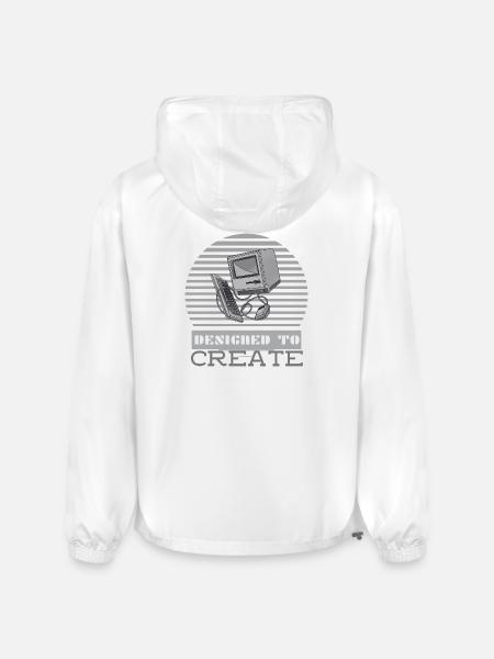 Designed To Create - Champion Packable Jacket - white