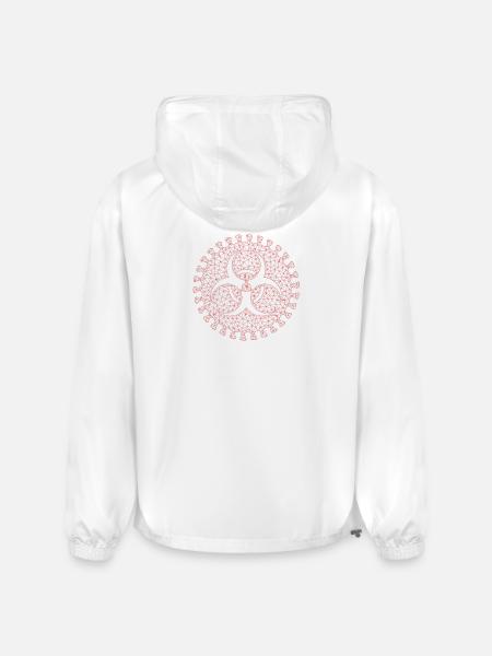 Geometric Virus Triad Emblem - Champion Packable Jacket - white