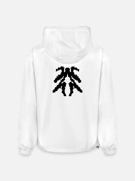 Fractal Dendrite Glyph - Champion Packable Jacket - white