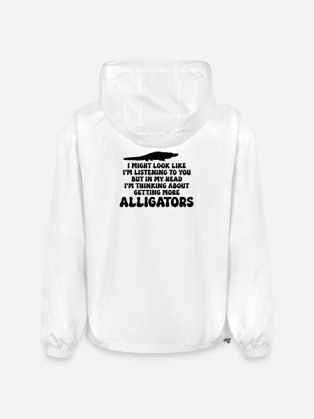 Alligator Reptil - Champion Packable Jacket - white