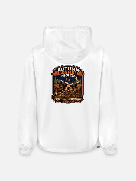 Autumn Bonfire Nights - Champion Packable Jacket - white
