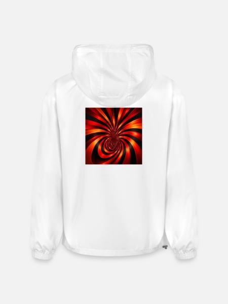 Crimson Spiral Ember - Champion Packable Jacket - white