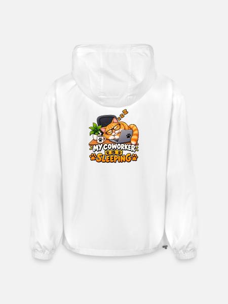 My Coworker Is Sleeping - Champion Packable Jacket - white