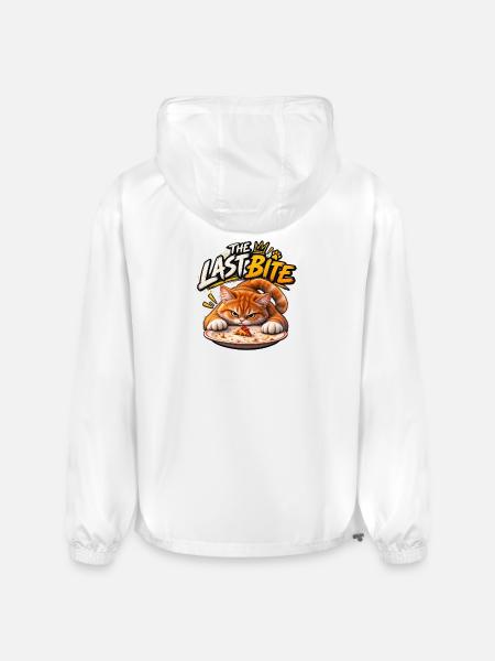 The Last Bite Cat Pizza - Champion Packable Jacket - white