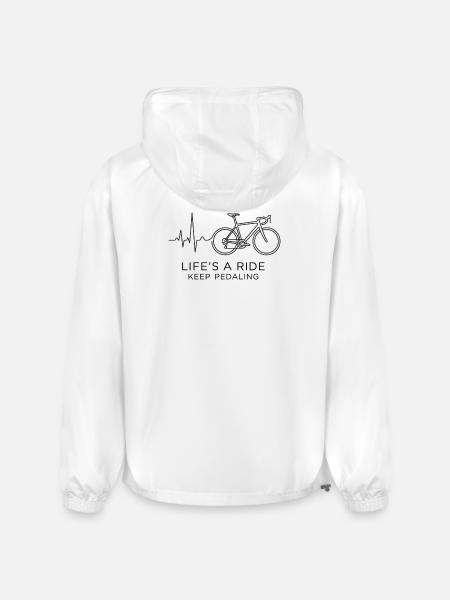 Ride Through Heartbeat - Champion Packable Jacket - white