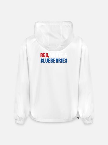 Red White Blueberries - Champion Packable Jacket - white