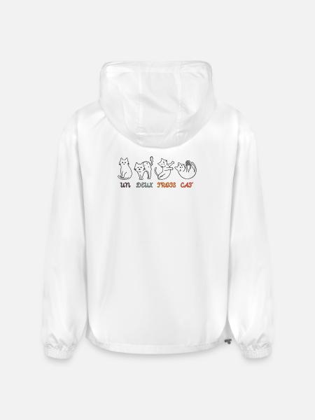 Un Deux Trois Cat - Champion Packable Jacket - white
