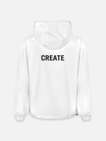 Create Splash Glyph - Champion Packable Jacket - white