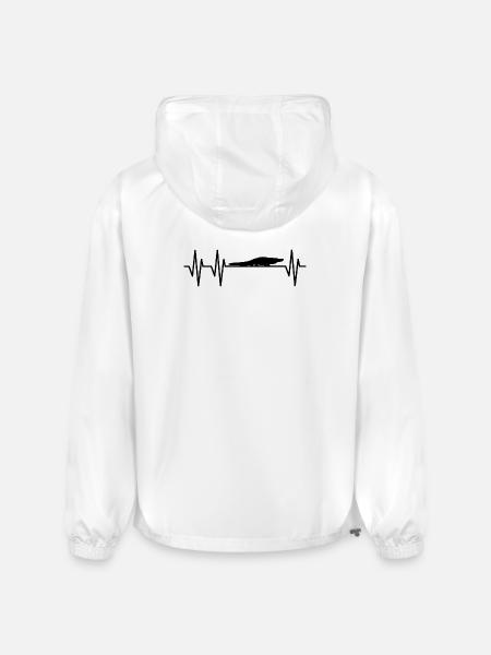 Alligator Heartbeat - Champion Packable Jacket - white