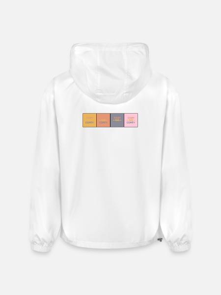 Cozy Comfy Quad Panels - Champion Packable Jacket - white