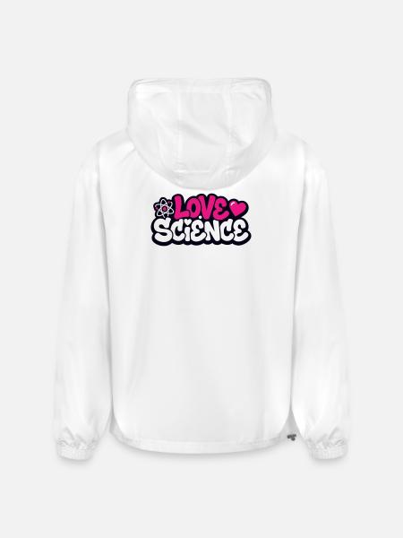 Love Science Schriftzug Logo - Champion Packable Jacket - white