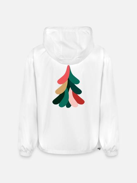 Vivid Abstract Evergreen – Christmas - Champion Packable Jacket - white