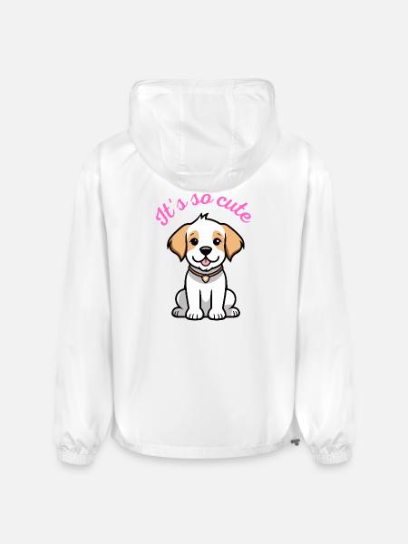 It's so cute - Champion Packable Jacket - white