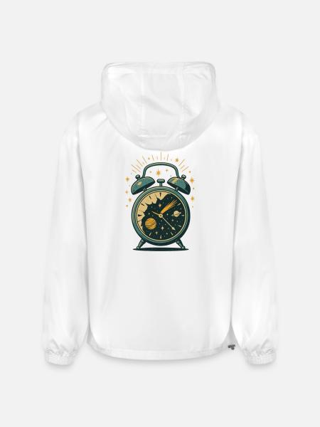 Alarm Clock Galaxy - Champion Packable Jacket - white