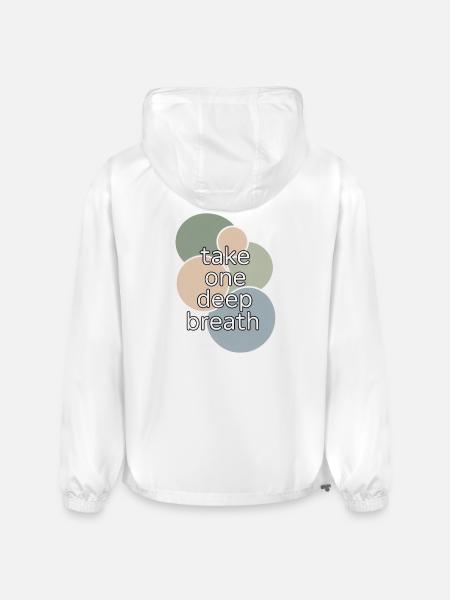 Pastel Circle Breath Reminder - Champion Packable Jacket - white