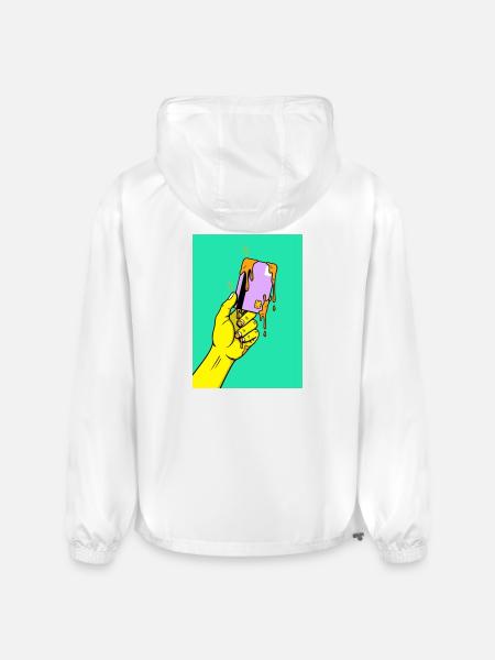 Melting Tech Pop Art Hand - Champion Packable Jacket - white