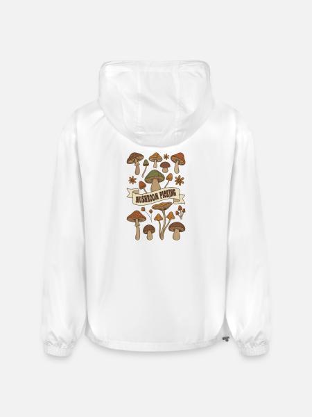 Mushroom Picking Harvest - Champion Packable Jacket - white