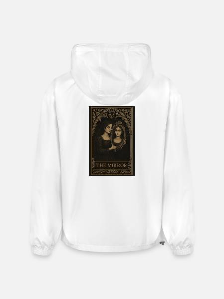 The Mirror Tarot Card Art - Champion Packable Jacket - white