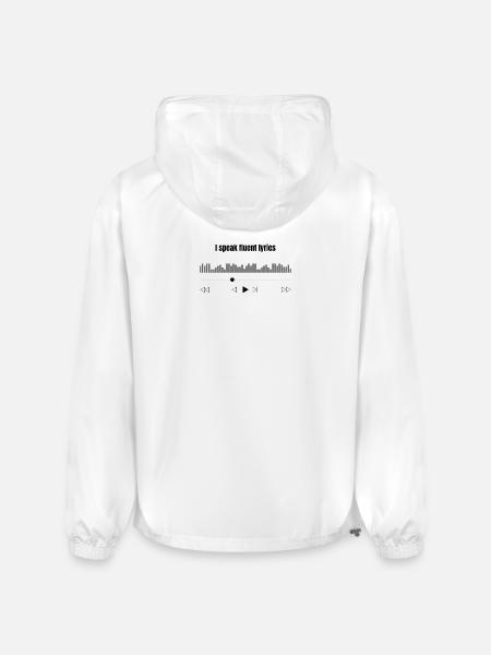  I Speak Fluent Lyrics  - Champion Packable Jacket - white