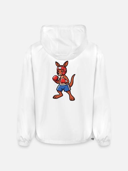 boxing kangaroo Australia - Champion Packable Jacket - white