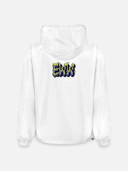 comic-speech-bubble--neon-slime-texture-inside- - Champion Packable Jacket - white