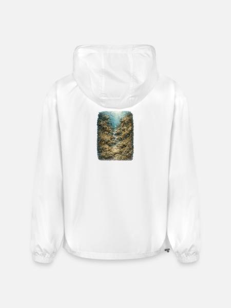 Hidden Ocean Animals - Champion Packable Jacket - white