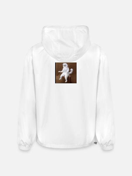 Plush on Stool - Champion Packable Jacket - white