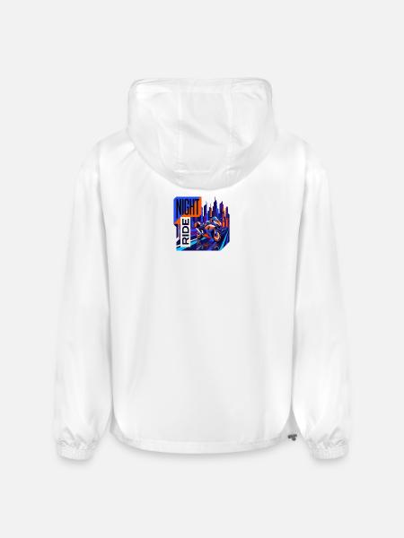 Night Ride Neon City - Champion Packable Jacket - white