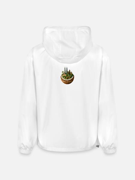 Malaysia Coconut Cityscape - Champion Packable Jacket - white