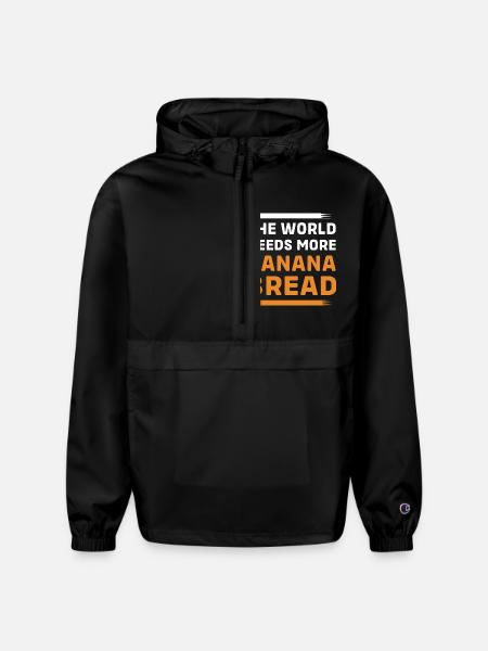 Bread Baker Banana Bread - Champion Packable Jacket - black