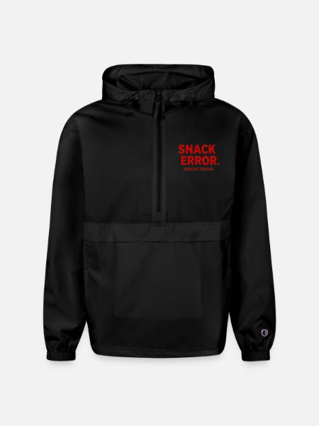 Snack Error - Champion Packable Jacket - black