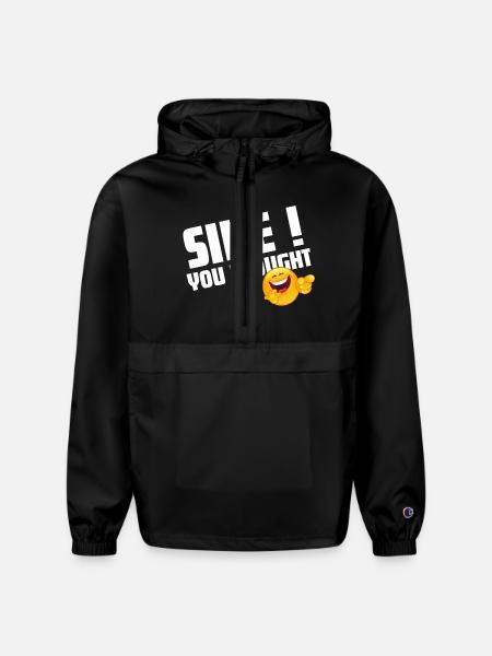 sike you thought! - Champion Packable Jacket - black