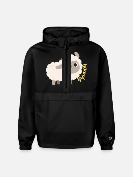 lamb baaahh - Champion Packable Jacket - black