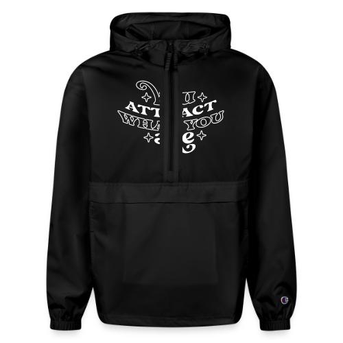 Law of Attraction Typography Manifest Quote - Champion Packable Jacket