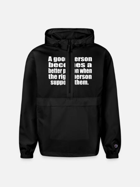 Support - Champion Packable Jacket - black