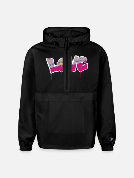 Love basic bubble - Champion Packable Jacket - black