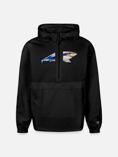 shark - Champion Packable Jacket - black