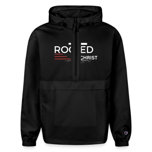 Rooted in Christ (white) - Colossians 2:7 - Champion Packable Jacket