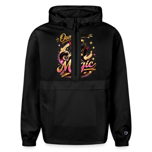 Own Your Magic – Glam Black Cat - Champion Packable Jacket