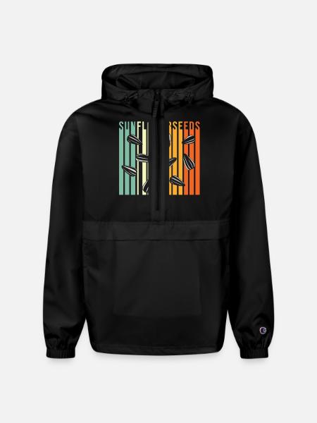 Sunflower Seeds - Champion Packable Jacket - black