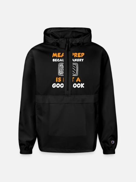 Funny Meal Prep Quote - Champion Packable Jacket - black