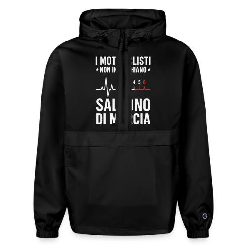 Motorcyclists Never Age Heartbeat Design - Champion Packable Jacket