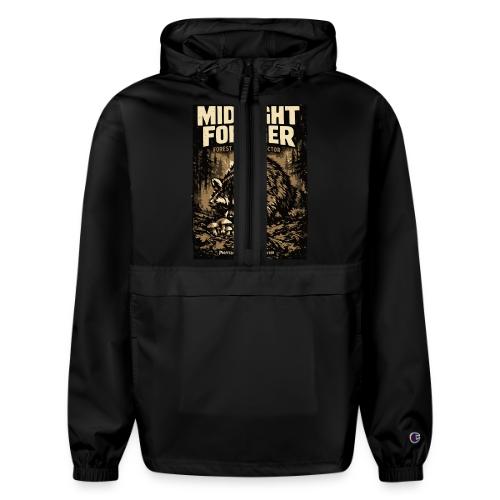 Midnight Forager Raccoon Mushroom Hunter - Champion Packable Jacket