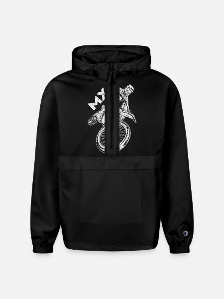 Motocross MX Rider - Champion Packable Jacket - black