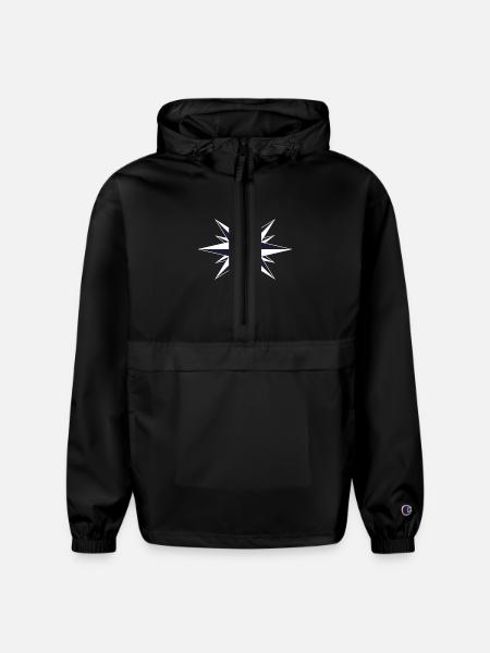 Compass Rose - Champion Packable Jacket - black