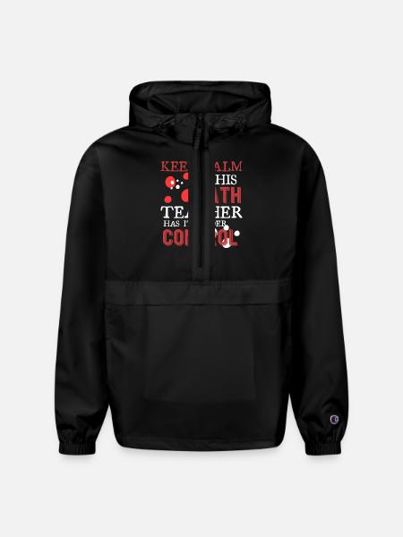 math teacher - Champion Packable Jacket - black