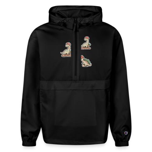 Mushroom Hat Brontosaurus Dinosaur - Champion Packable Jacket
