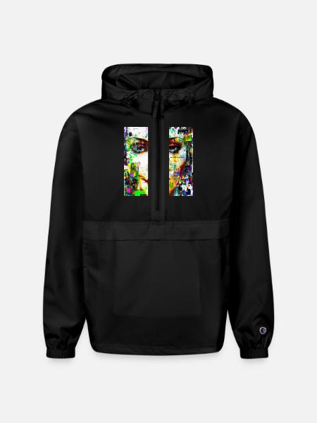 MY VOICE - Champion Packable Jacket - black