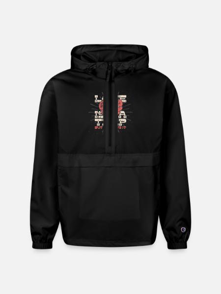 Love Is A Trap - Champion Packable Jacket - black